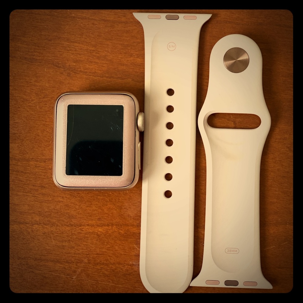 Apple Series 3 Watch 38mm Rose Gold/Pink Sand Band